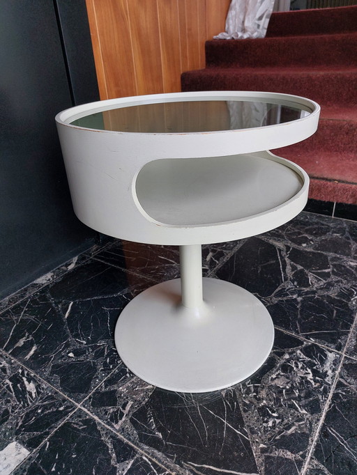 Space Age White Serving Bar