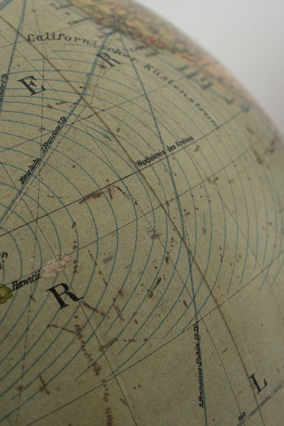 Image 1 of Old Columbus globe with compass 70648