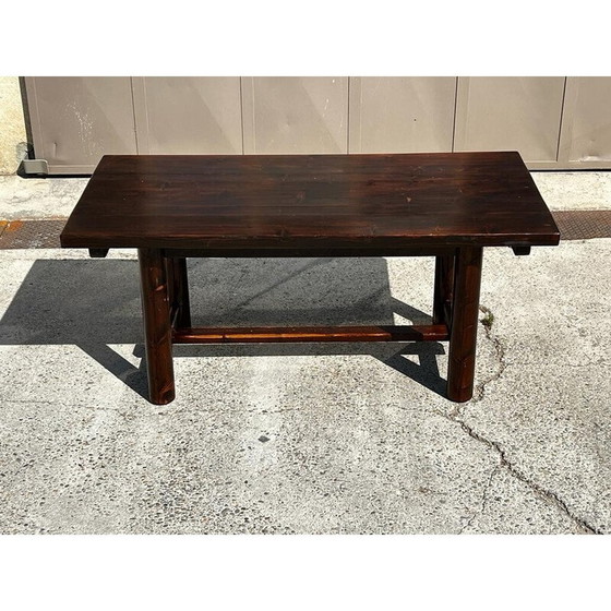 Image 1 of Vintage pine and oak dining set by Georges Robert, 1960