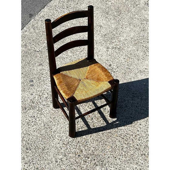 Image 1 of Vintage pine and oak dining set by Georges Robert, 1960