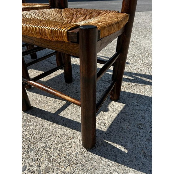 Image 1 of Vintage pine and oak dining set by Georges Robert, 1960
