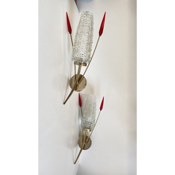 Image 1 of Pair of vintage sconces, 1960