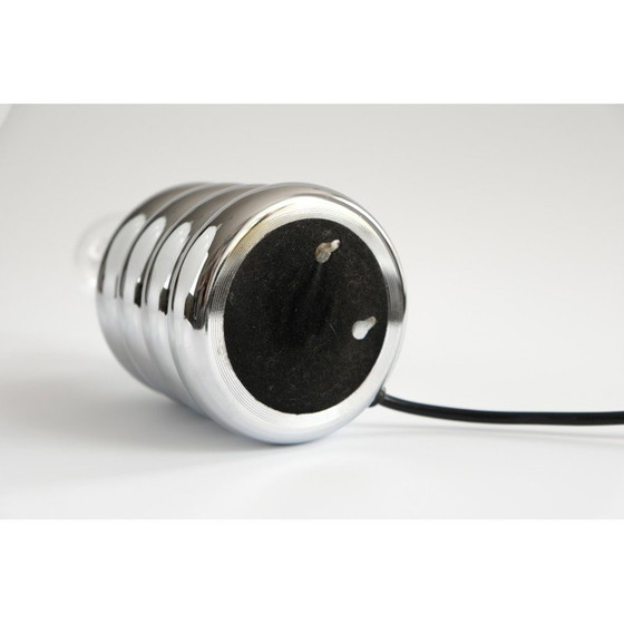 Image 1 of Vintage "Bulb" table lamp in chrome metal and blown glass by Ingo Maurer for Design-M, Germany 1966