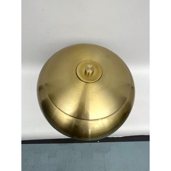 Image 1 of Vintage gilded metal table lamp, Italy 1950