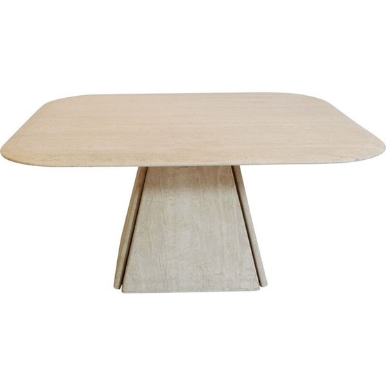 Image 1 of Vintage travertine coffee table, Italy 1970