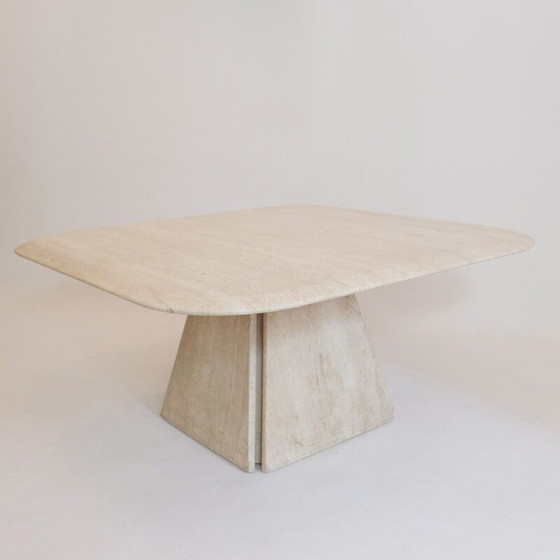 Image 1 of Vintage travertine coffee table, Italy 1970