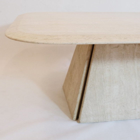 Image 1 of Vintage travertine coffee table, Italy 1970