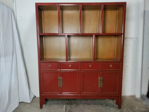 Asian classic compartment cabinet