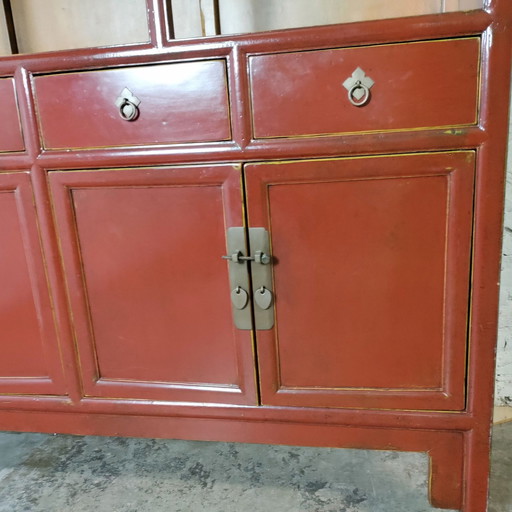 Asian classic compartment cabinet