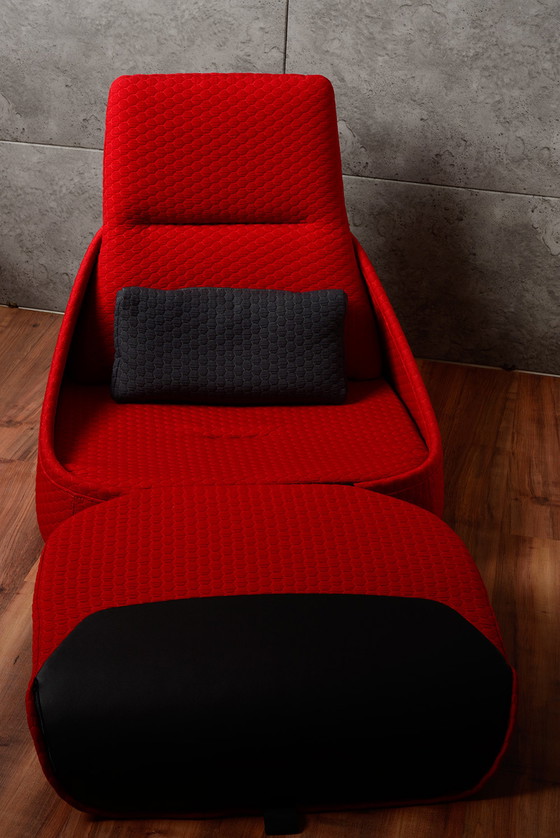 Image 1 of Fauteuil Lounge Design Hosu rouge Patricia Urquiola / Coalesse