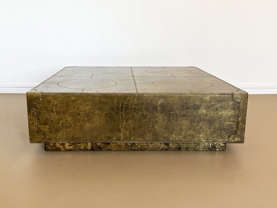 Image 1 of Brutalist Design Coffee Table Sarreid Ltd