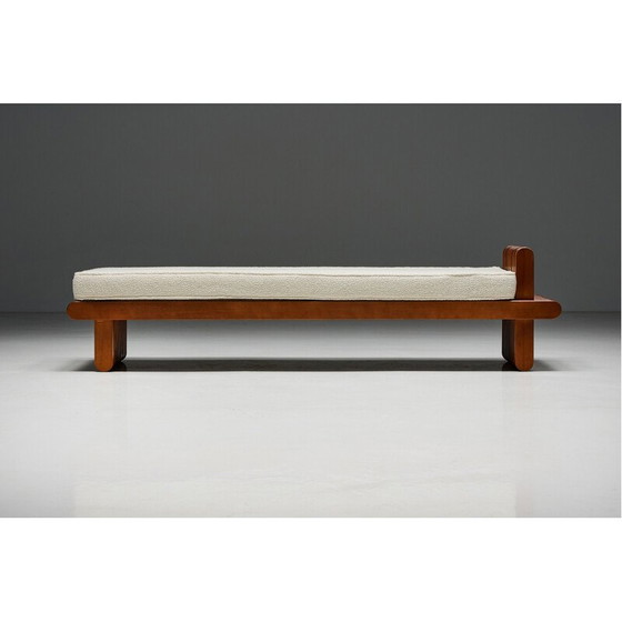 Image 1 of Vintage walnut daybed, Italy 1960