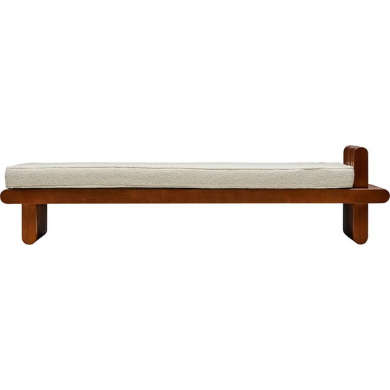 Image 1 of Vintage walnut daybed, Italy 1960