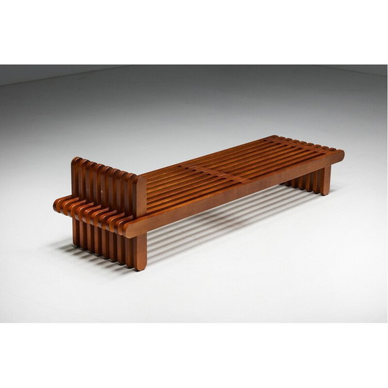 Image 1 of Vintage walnut daybed, Italy 1960