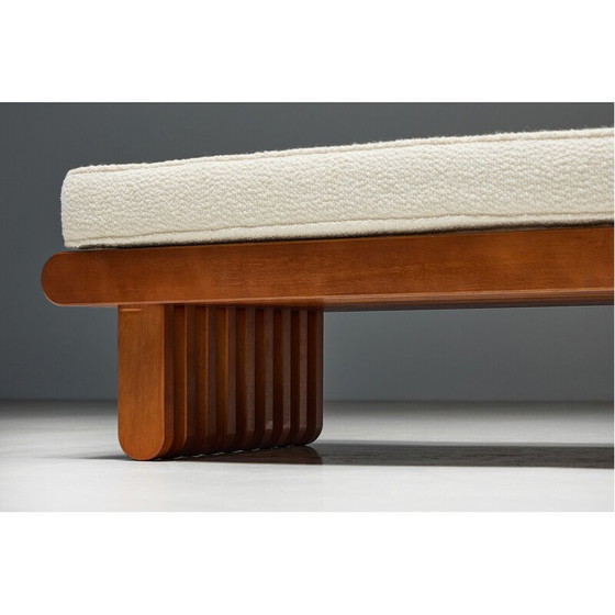 Image 1 of Vintage walnut daybed, Italy 1960