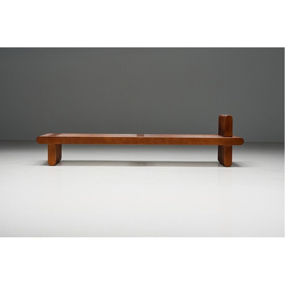 Image 1 of Vintage walnut daybed, Italy 1960