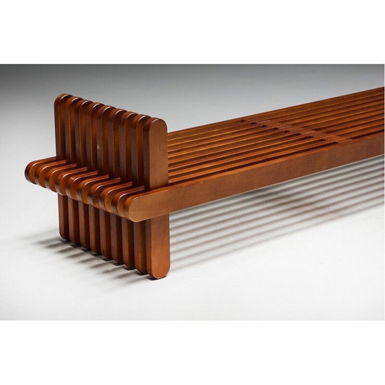 Image 1 of Vintage walnut daybed, Italy 1960
