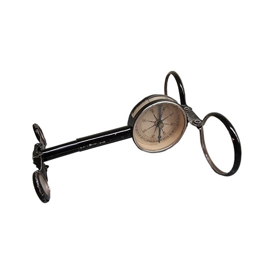 Image 1 of Antique German Theatre Viewer And Compass, Early 20th Century