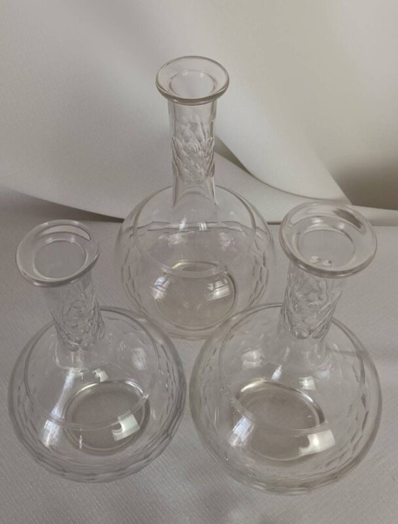Image 1 of Trio di decanter in cristallo Baccarat modello Chauny