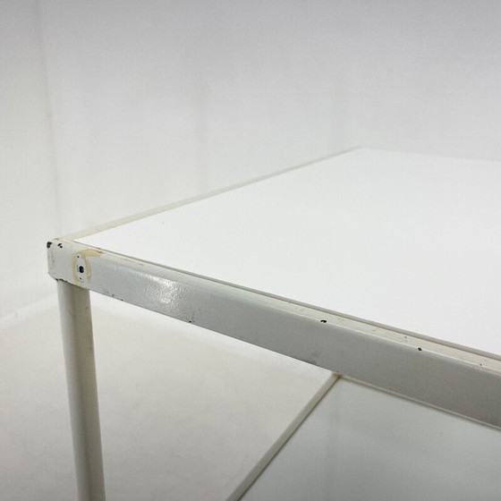 Image 1 of Vintage hospital trolley with opaxite glass, 1950s