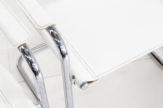 Image 1 of Set di sedie da pranzo vintage con struttura tubolare cromata