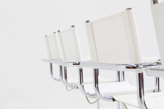 Image 1 of Set di sedie da pranzo vintage con struttura tubolare cromata