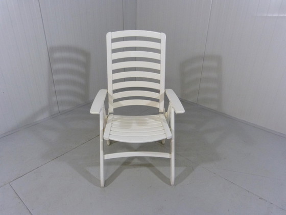 Image 1 of Herlag wooden garden chairs & ottoman/table 1970's