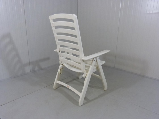 Image 1 of Herlag wooden garden chairs & ottoman/table 1970's