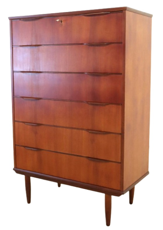 Image 1 of Cassettiera alta danese 'Knud' vintage