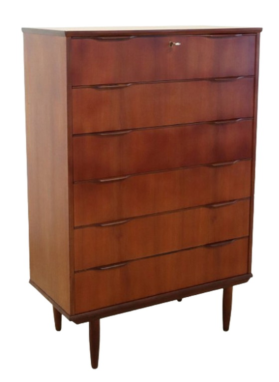 Image 1 of Cassettiera alta danese 'Knud' vintage