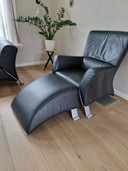 Rolf Benz Set 322 2 And 2 1/2 Seater With Armchair And Hocker And Coffee Table