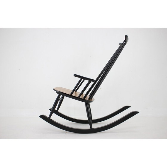Image 1 of Vintage beech rocking chair by Varjosen Puunjalostus, Finland 1960