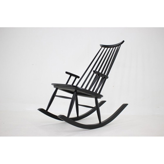 Image 1 of Vintage beech rocking chair by Varjosen Puunjalostus, Finland 1960