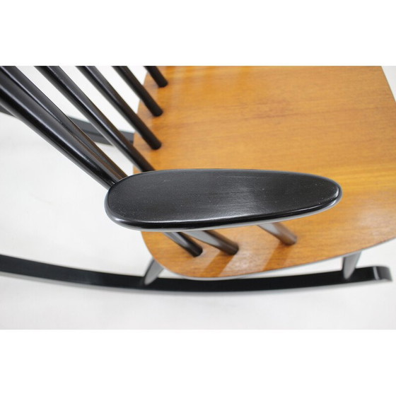 Image 1 of Vintage beech rocking chair by Varjosen Puunjalostus, Finland 1960