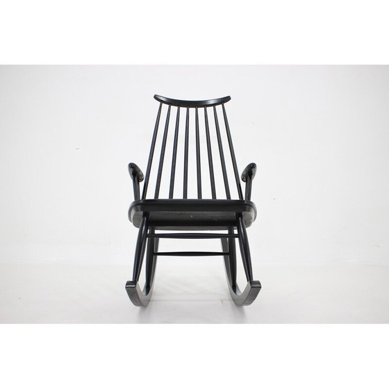 Image 1 of Vintage beech rocking chair by Varjosen Puunjalostus, Finland 1960