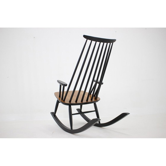 Image 1 of Vintage beech rocking chair by Varjosen Puunjalostus, Finland 1960
