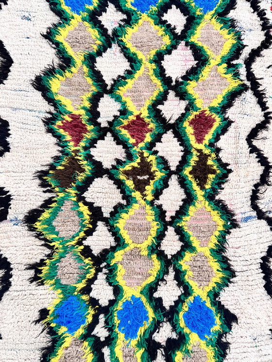 Image 1 of Moroccan Vibrant Green Azilal Handmade Rug