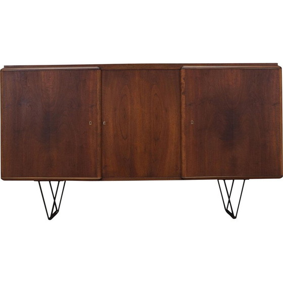 Image 1 of Vintage walnut highboard, Denmark 1960s