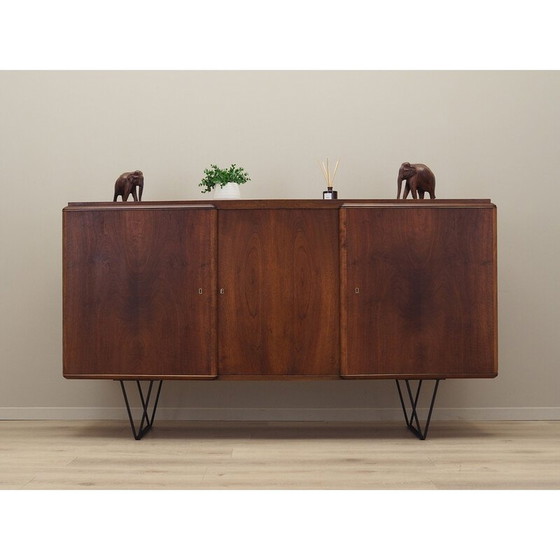 Image 1 of Vintage walnut highboard, Denmark 1960s