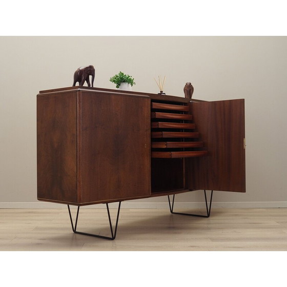 Image 1 of Vintage walnut highboard, Denmark 1960s
