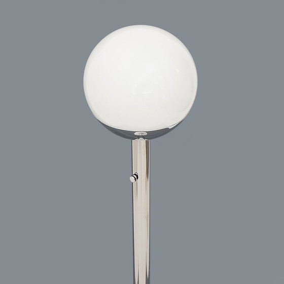 Image 1 of Floor Lamp In Chromed Metal And Glass By Luci, 1970S