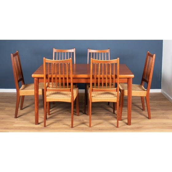 Image 1 of Vintage Danish teak dining set by Arne Hovmand Olsen, 1960s