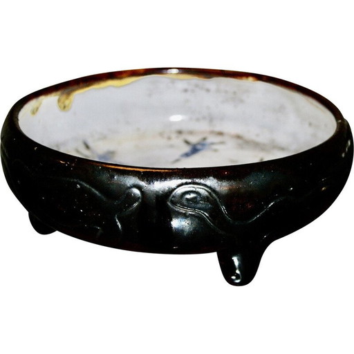 Vintage ceramic pocket tray by Jean Rivier