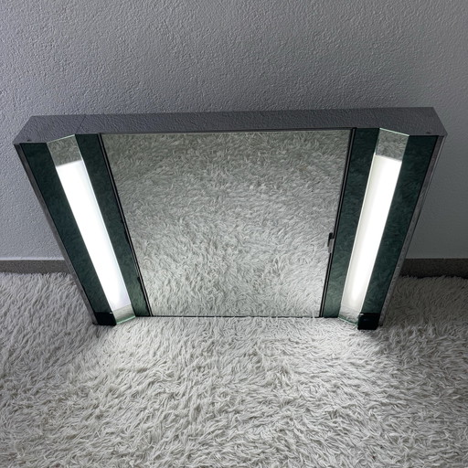 Large Illuminated Bathroom Mirror 70s