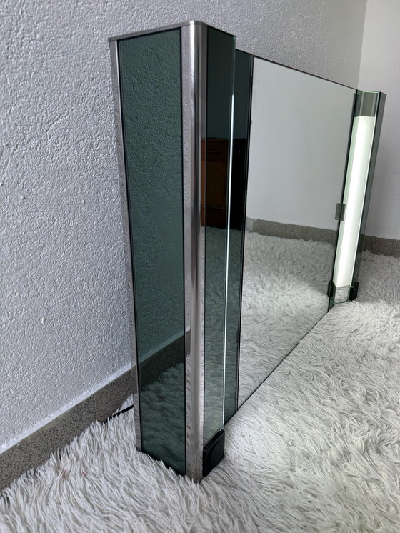 Image 1 of Large Illuminated Bathroom Mirror 70s