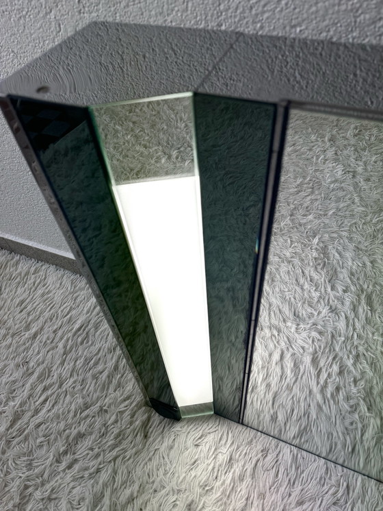 Image 1 of Large Illuminated Bathroom Mirror 70s