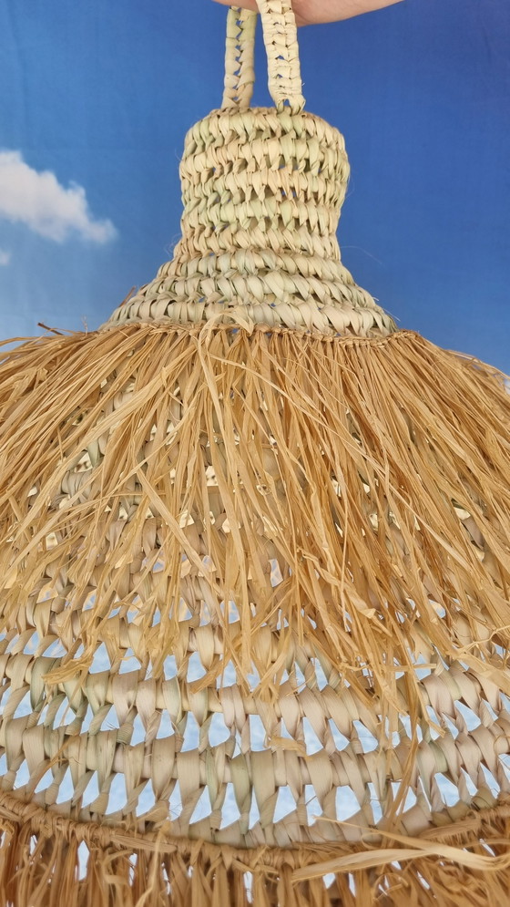 Image 1 of Ibiza pendant lamp made of palm leaf and Raffia