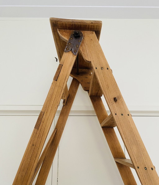 Vintage High Wooden Staircase