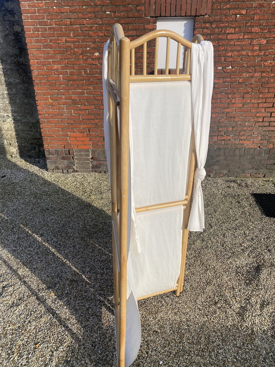 Image 1 of Vintage Folding Screen Rattan