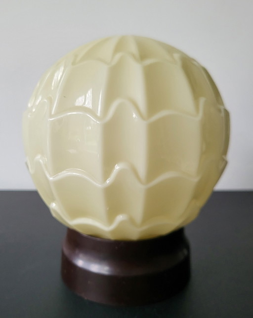 Vintage Thabur Glass Ceiling Light Art Deco Style